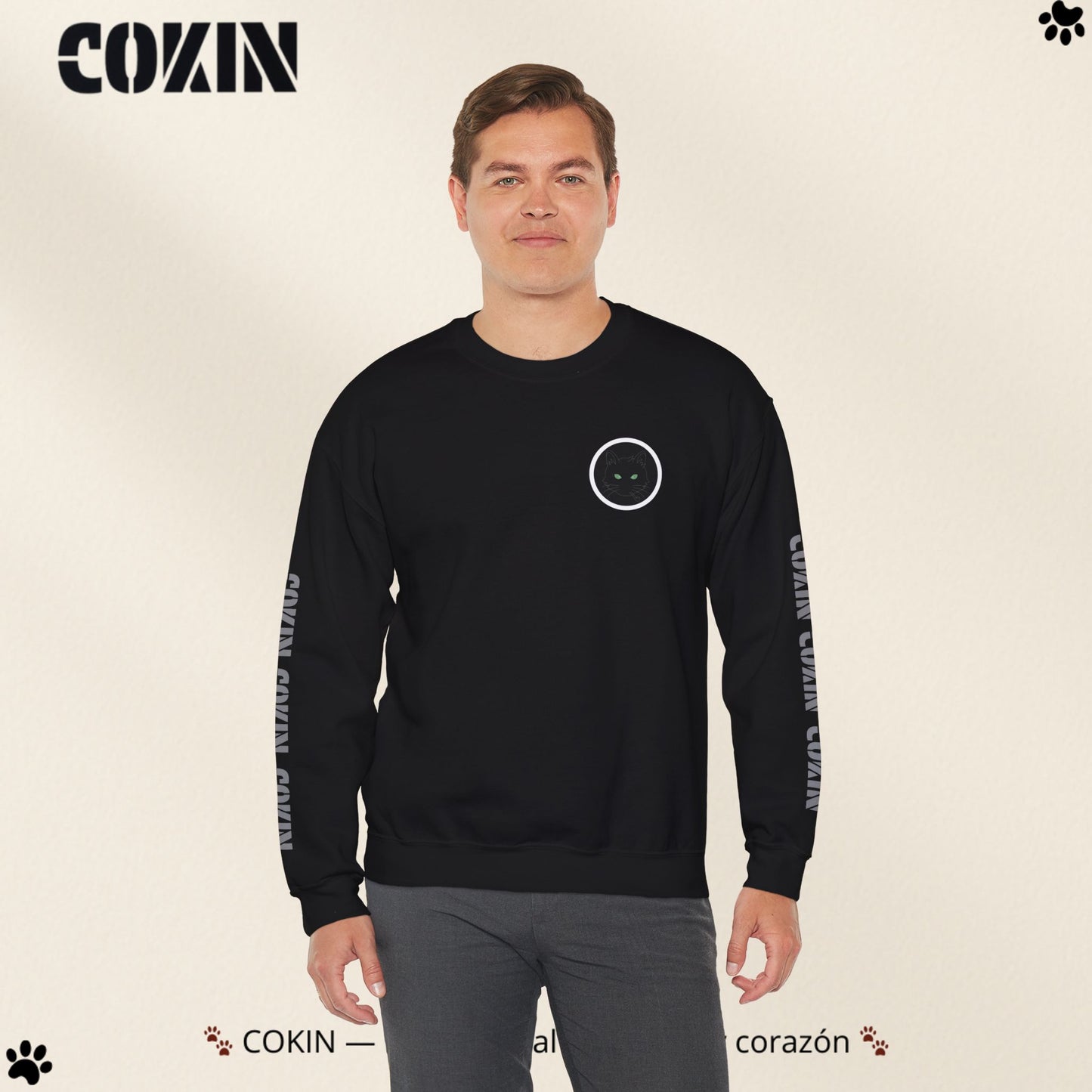 Sudadera Cokin Original cuello redondo - Ropa con garra y corazón