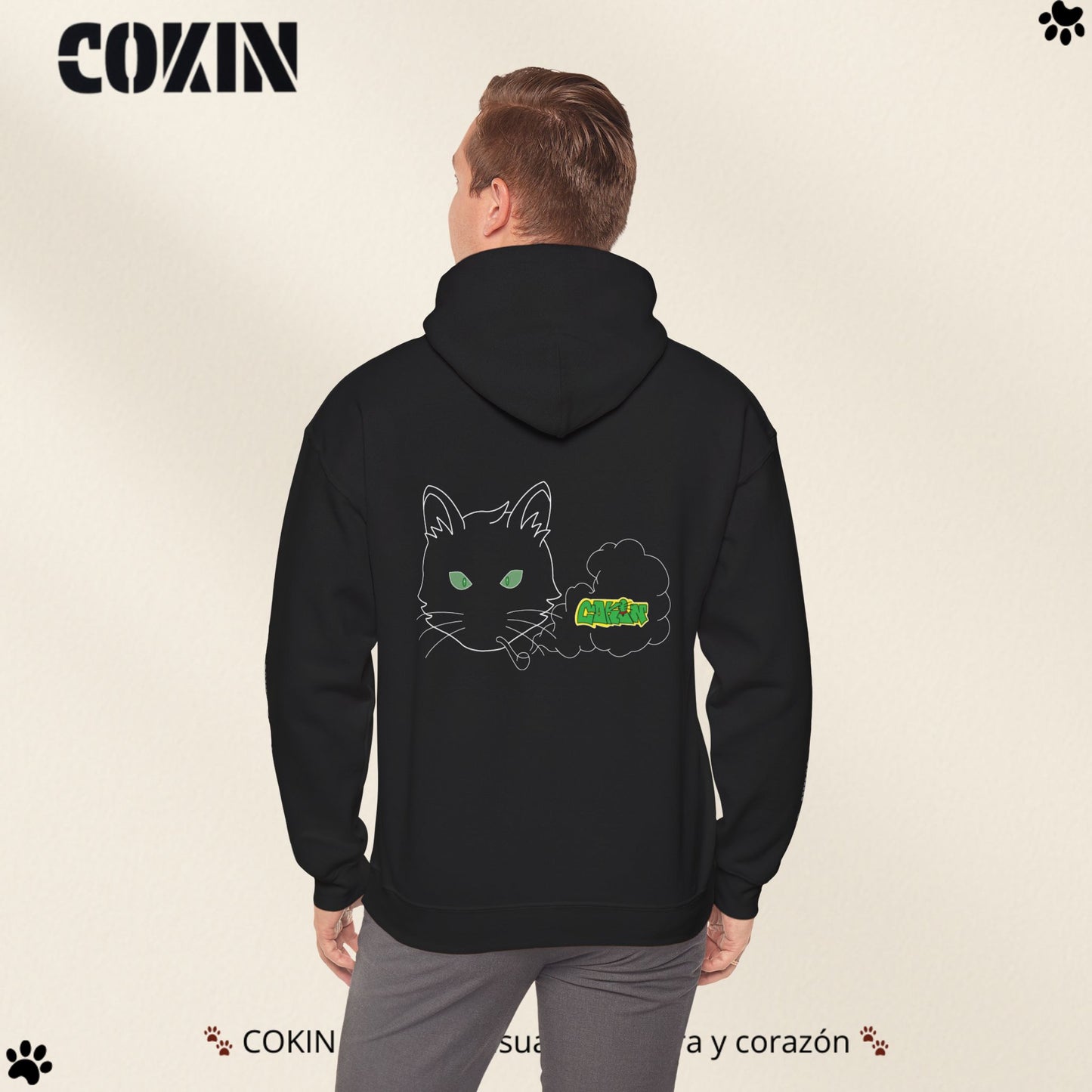 Sudadera Cokin Original con capucha - Ropa con garra y corazón