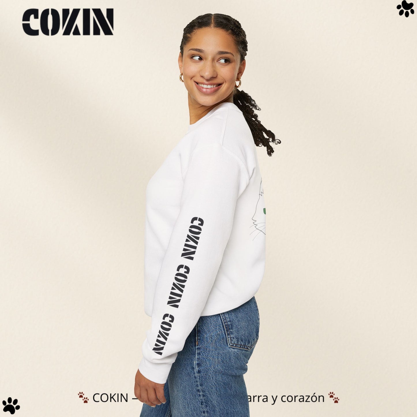 Sudadera Cokin Original cuello redondo - Ropa con garra y corazón