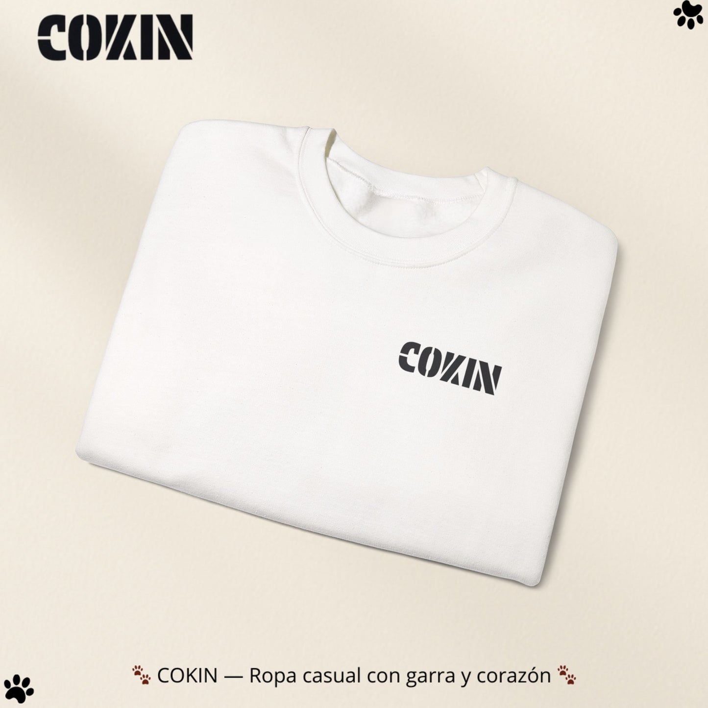 Sudadera Cokin Original cuello redondo - Ropa con garra y corazón