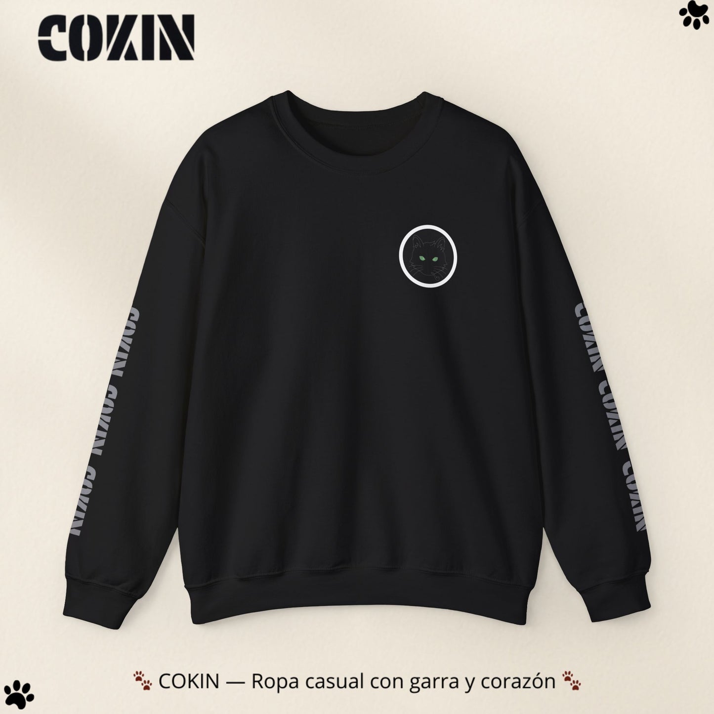 Sudadera Cokin Original cuello redondo - Ropa con garra y corazón