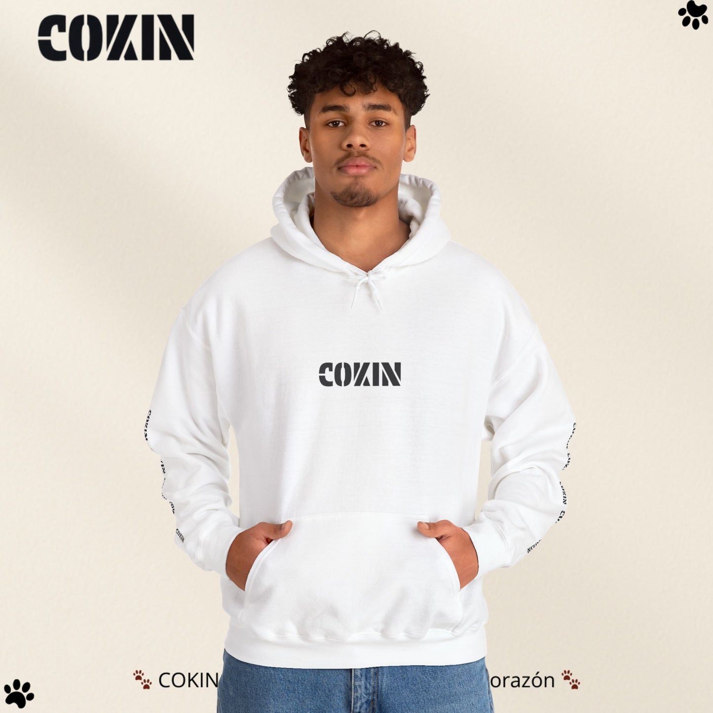 Sudadera Cokin Original con capucha - Ropa con garra y corazón