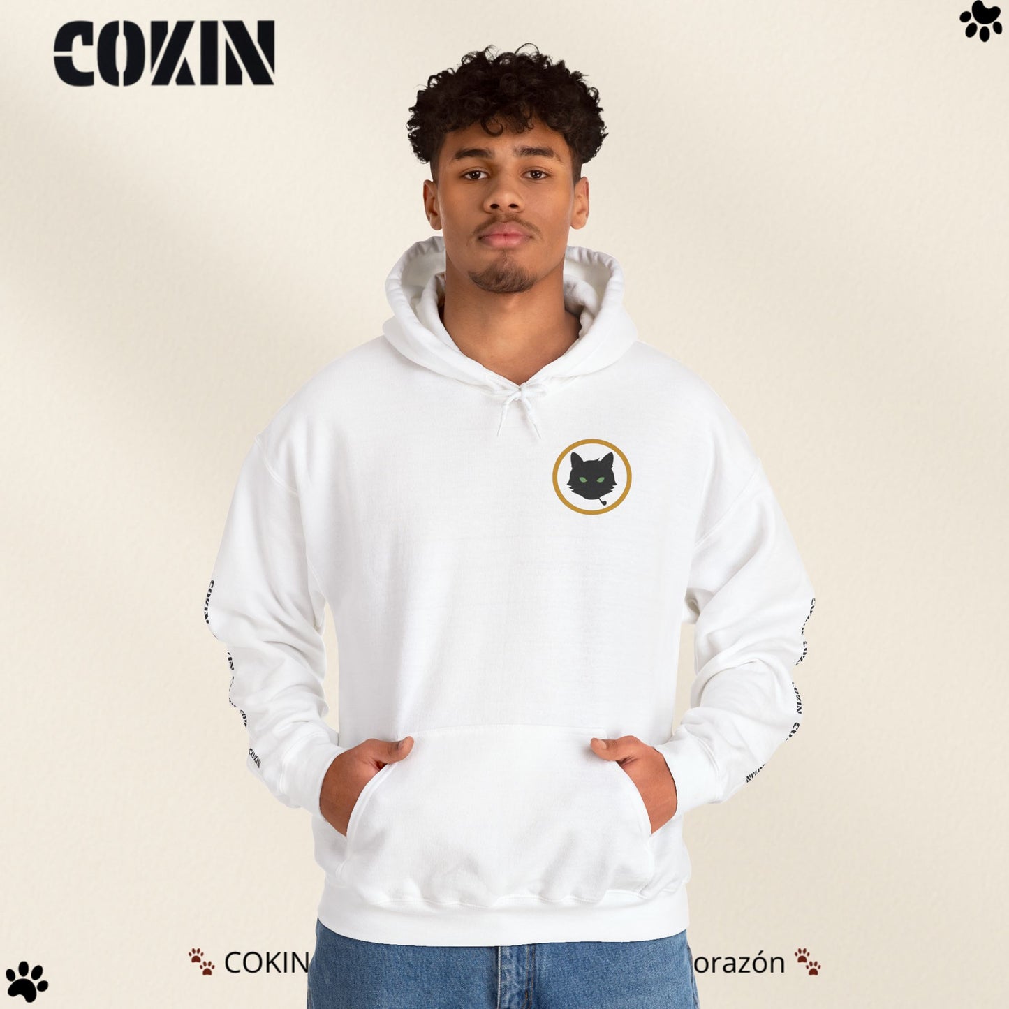 Sudadera Cokin Original con capucha - Ropa con garra y corazón