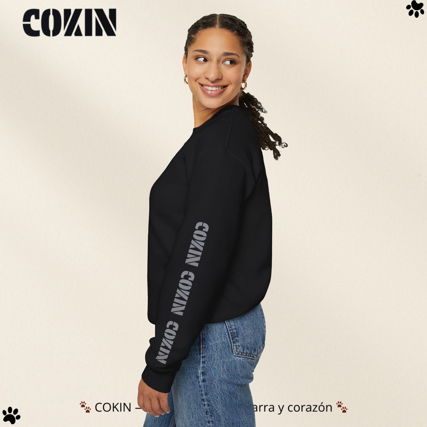 Sudadera Cokin Original cuello redondo - Ropa con garra y corazón