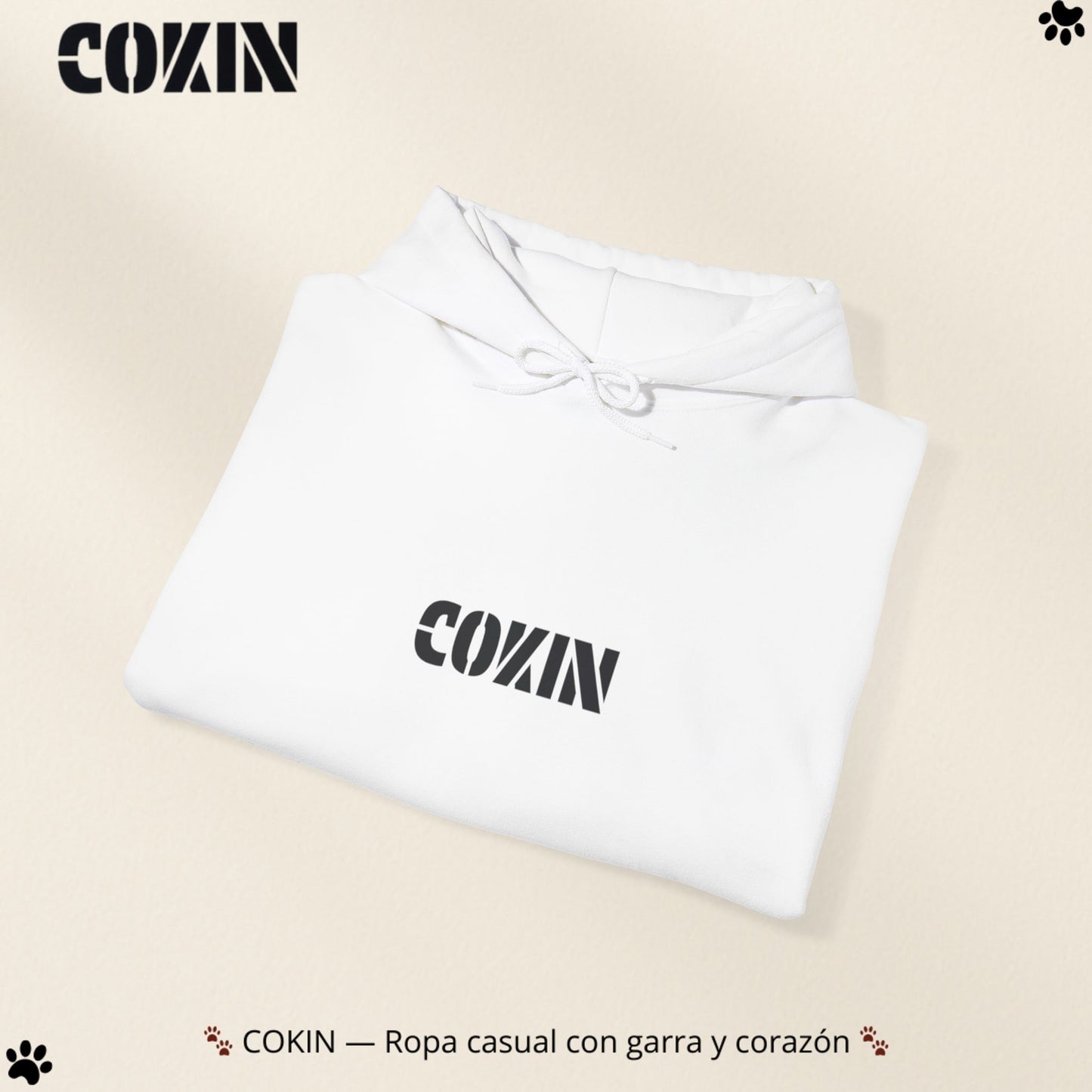 Sudadera Cokin Original con capucha - Ropa con garra y corazón