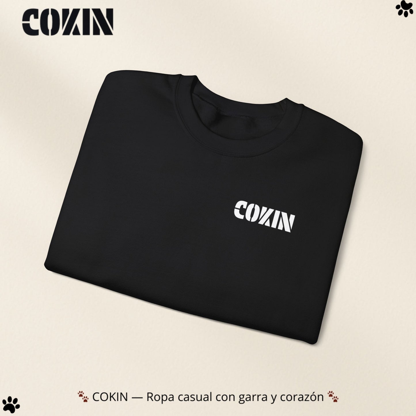 Sudadera Cokin Original cuello redondo - Ropa con garra y corazón