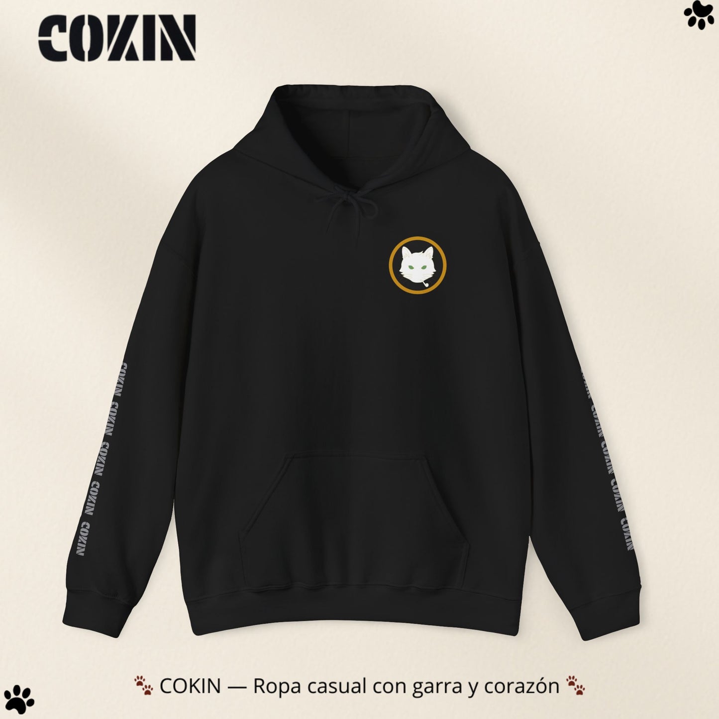 Sudadera Cokin Original con capucha - Ropa con garra y corazón