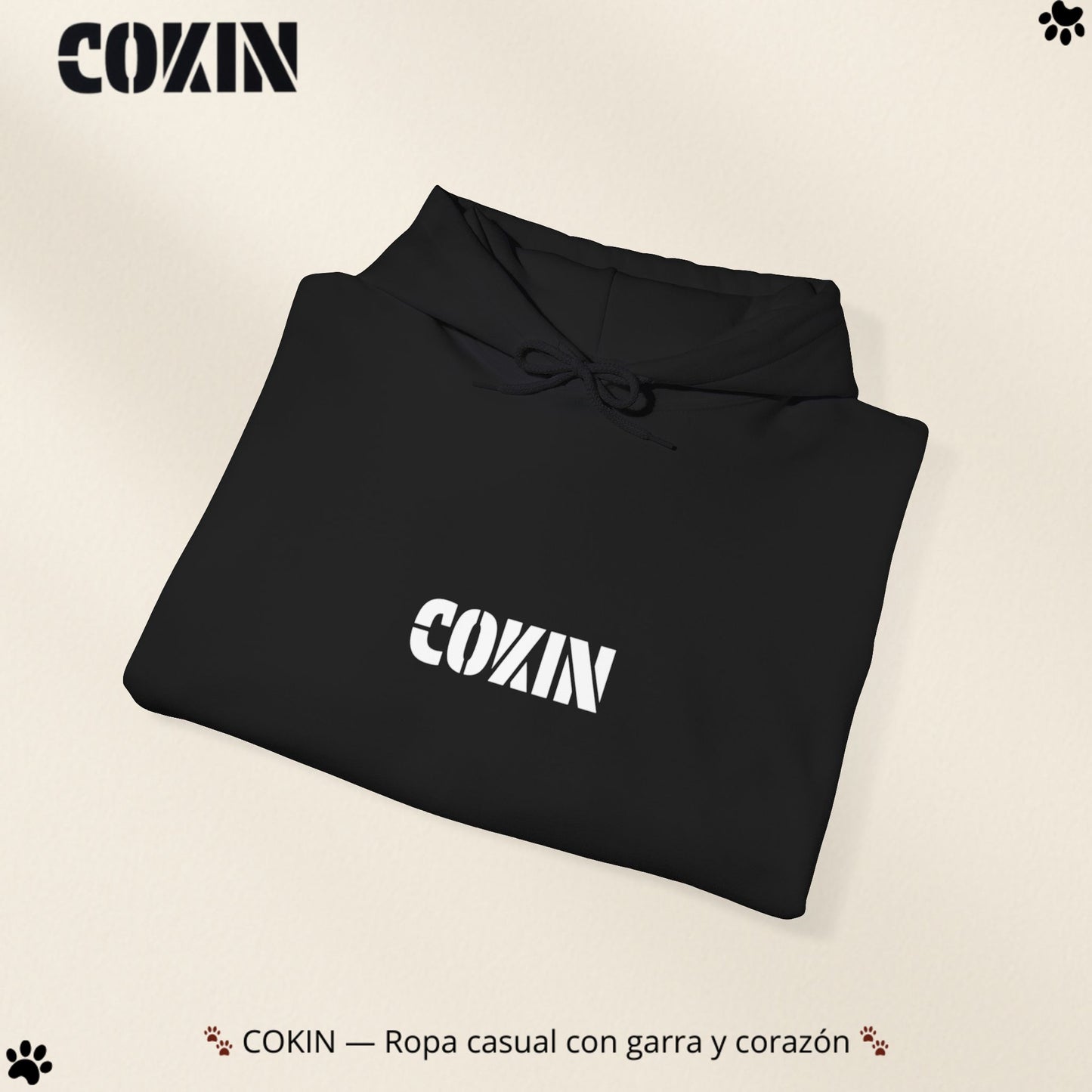 Sudadera Cokin Original con capucha - Ropa con garra y corazón