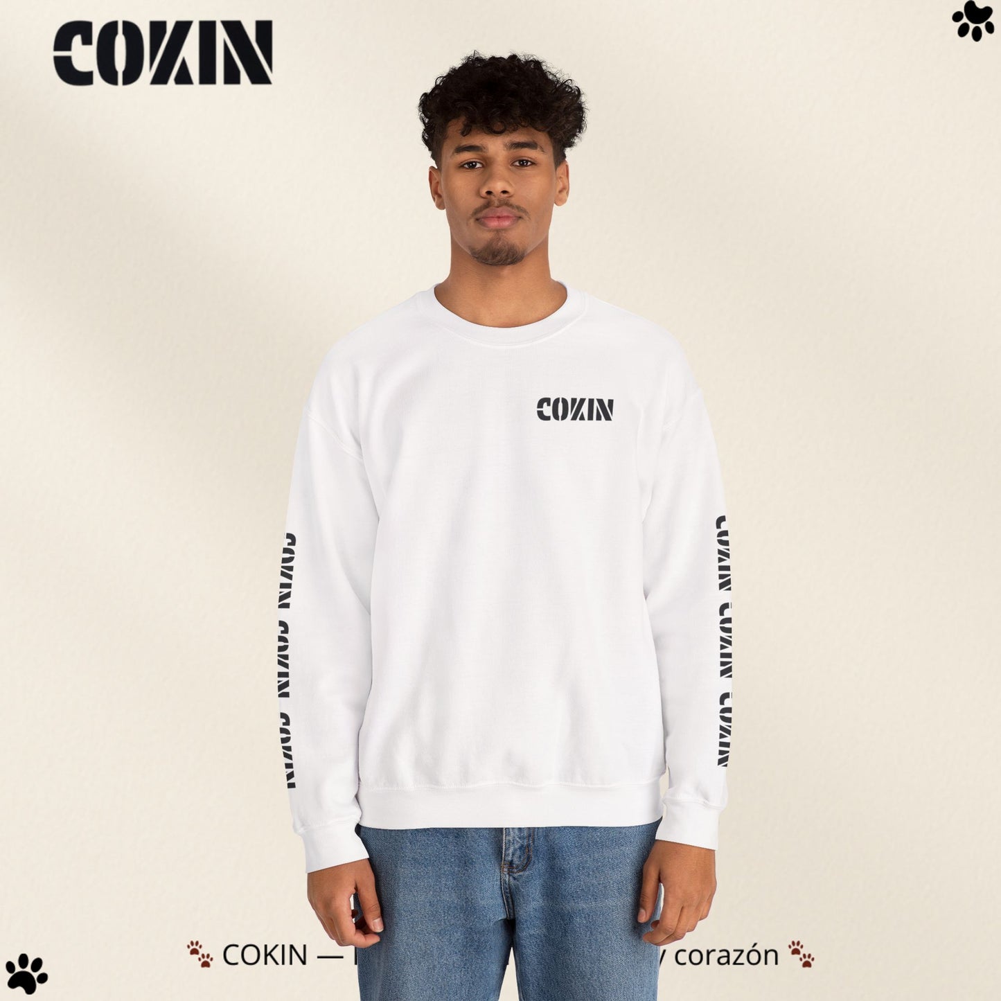 Sudadera Cokin Original cuello redondo - Ropa con garra y corazón