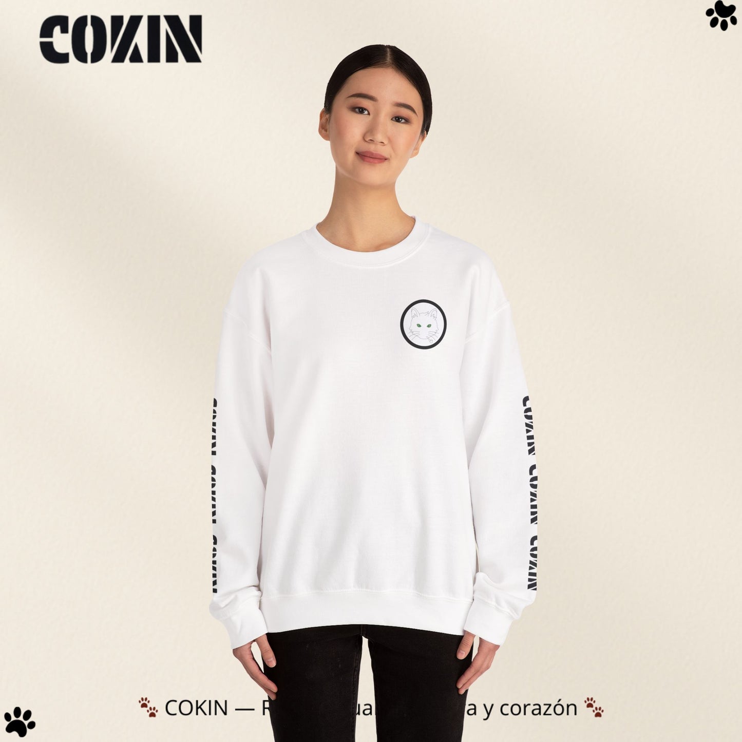 Sudadera Cokin Original cuello redondo - Ropa con garra y corazón