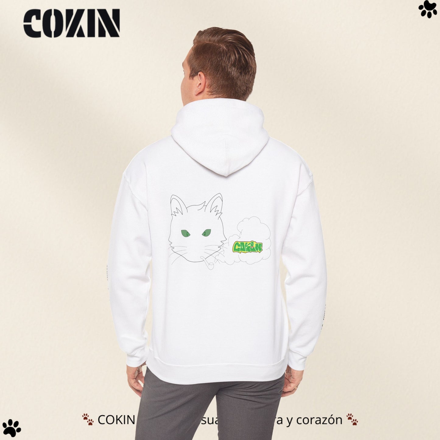 Sudadera Cokin Original con capucha - Ropa con garra y corazón