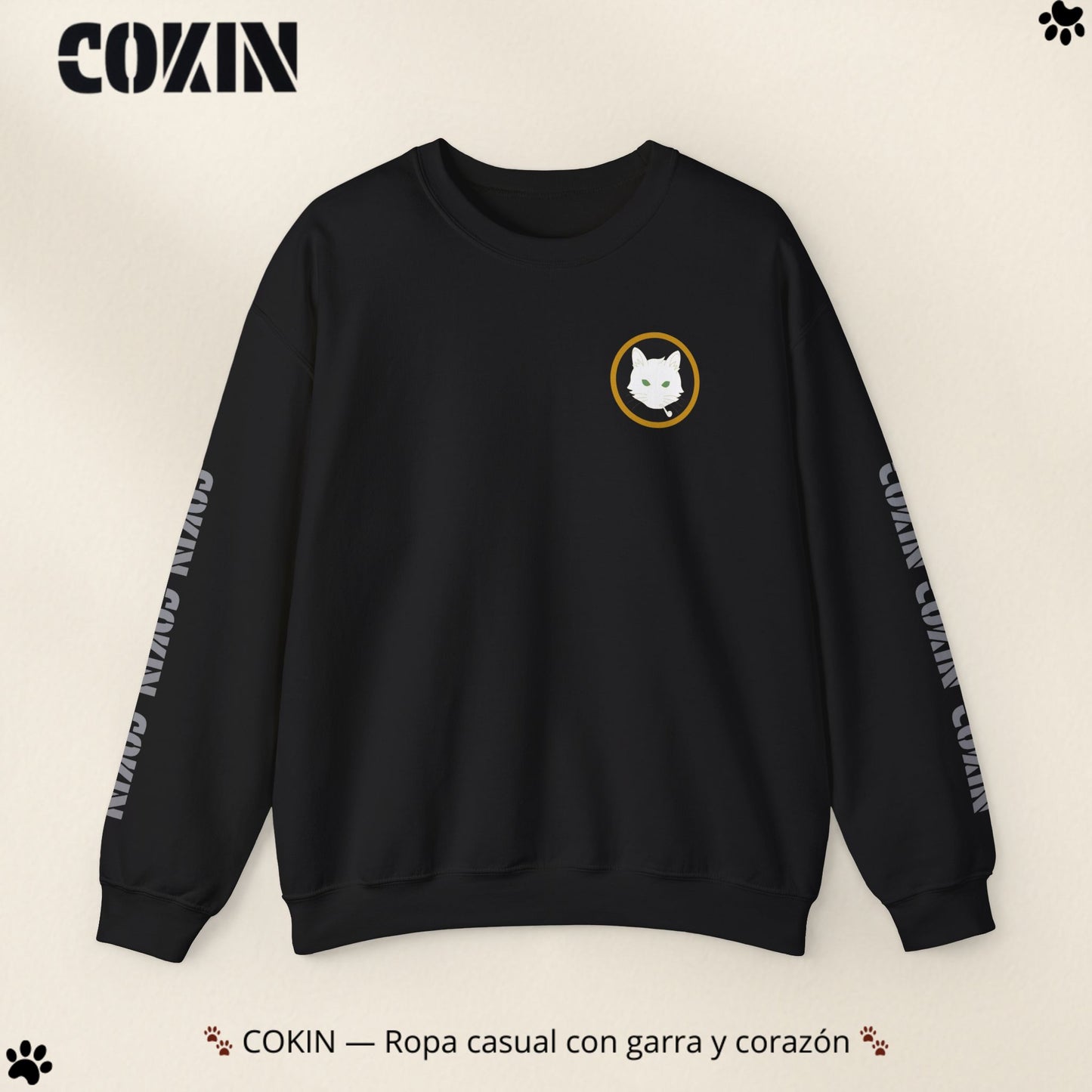 Sudadera Cokin Original cuello redondo - Ropa con garra y corazón