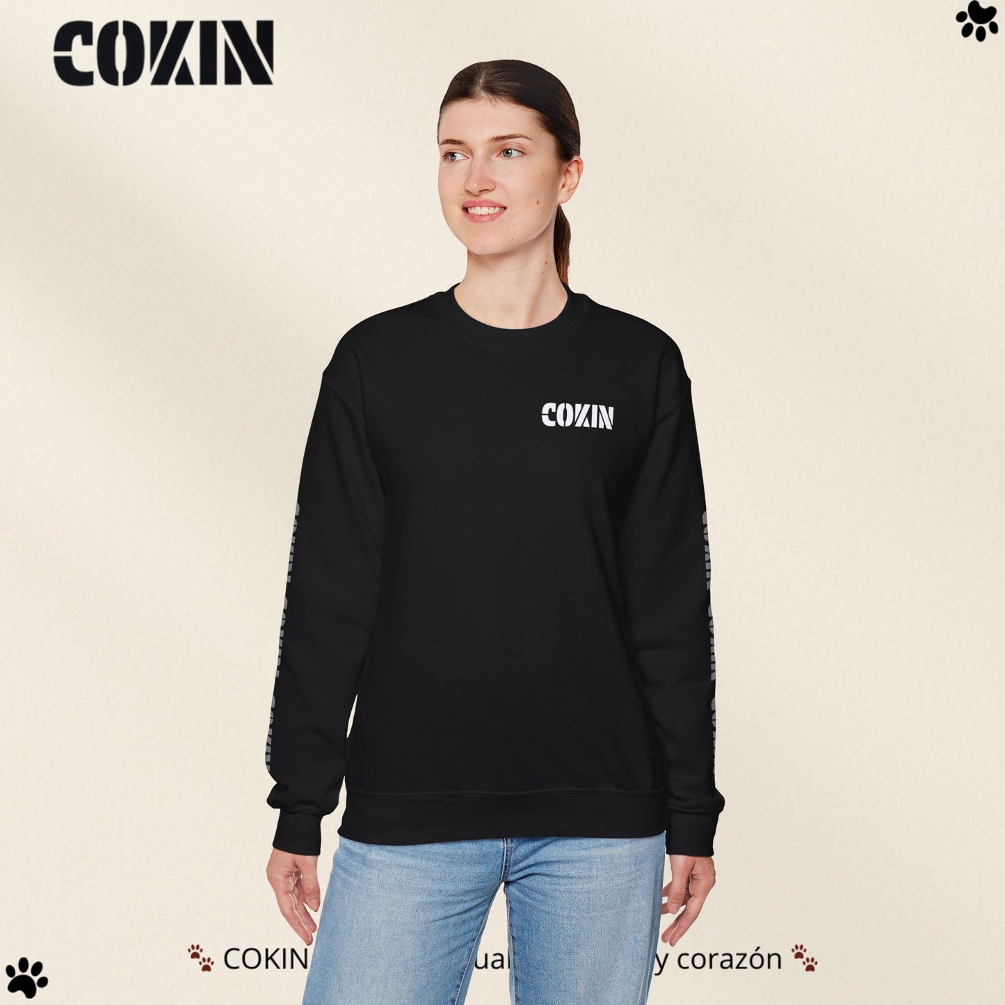 Sudadera Cokin Original cuello redondo - Ropa con garra y corazón