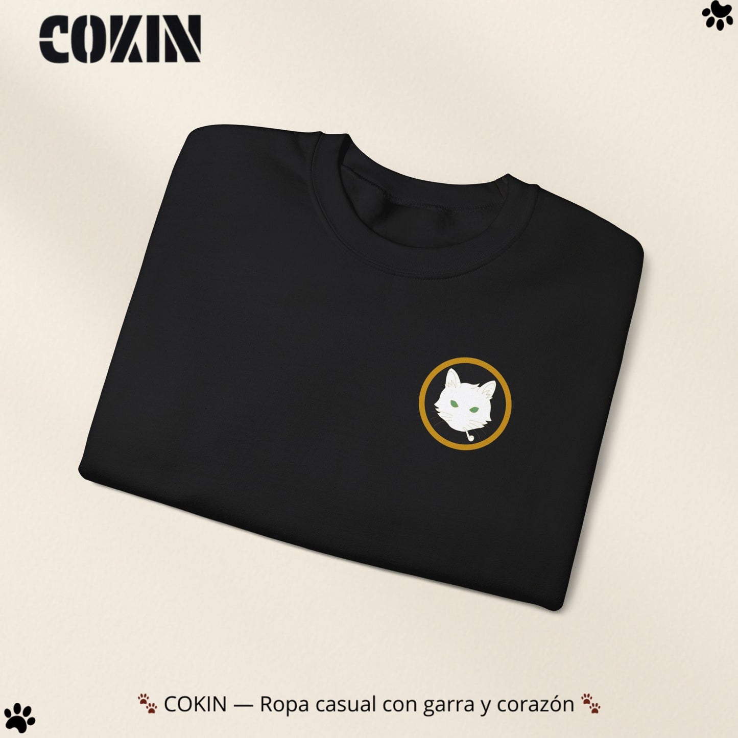Sudadera Cokin Original cuello redondo - Ropa con garra y corazón