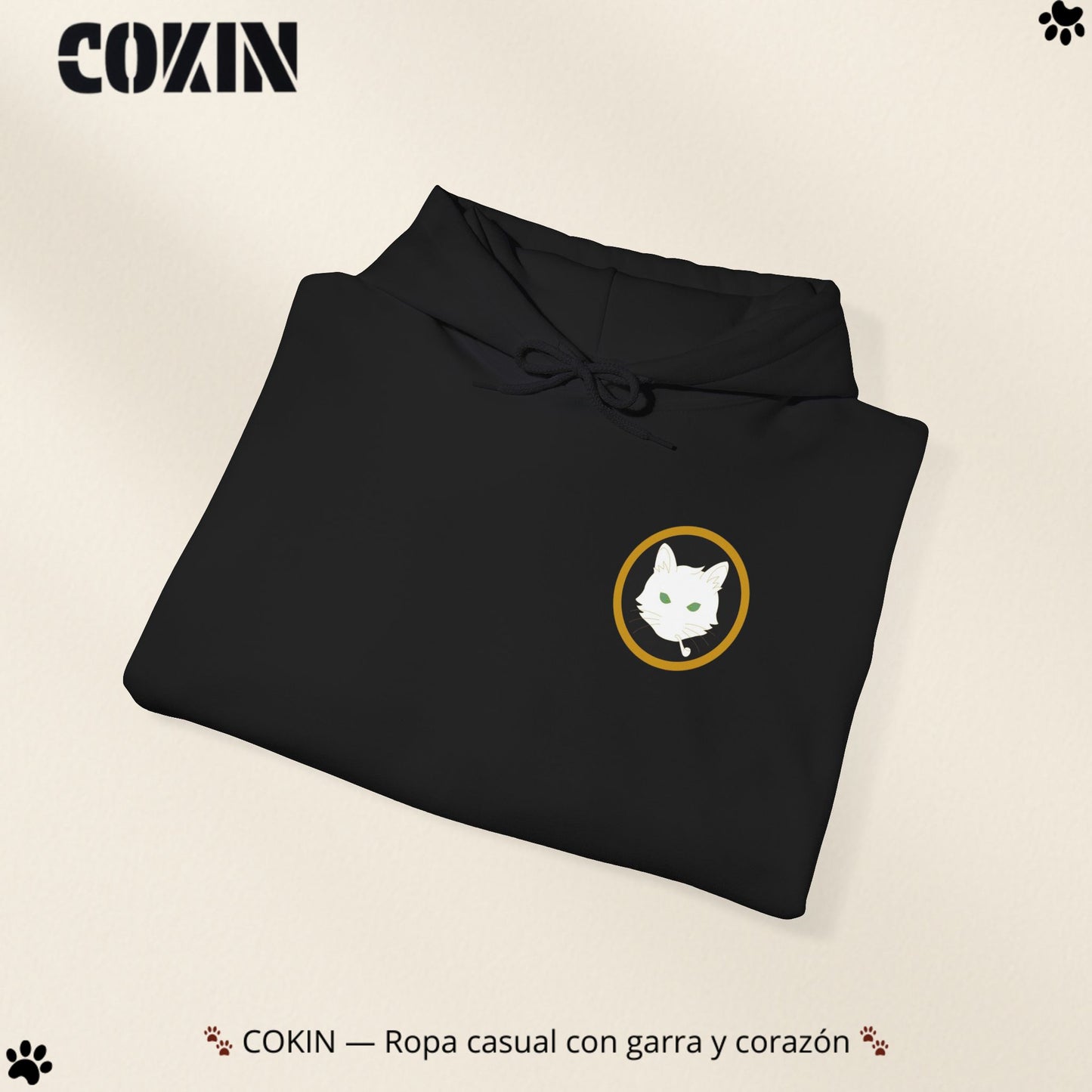 Sudadera Cokin Original con capucha - Ropa con garra y corazón
