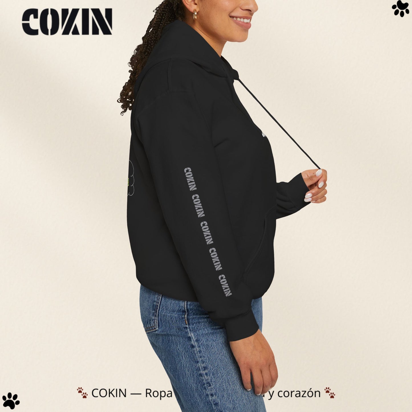 Sudadera Cokin Original con capucha - Ropa con garra y corazón