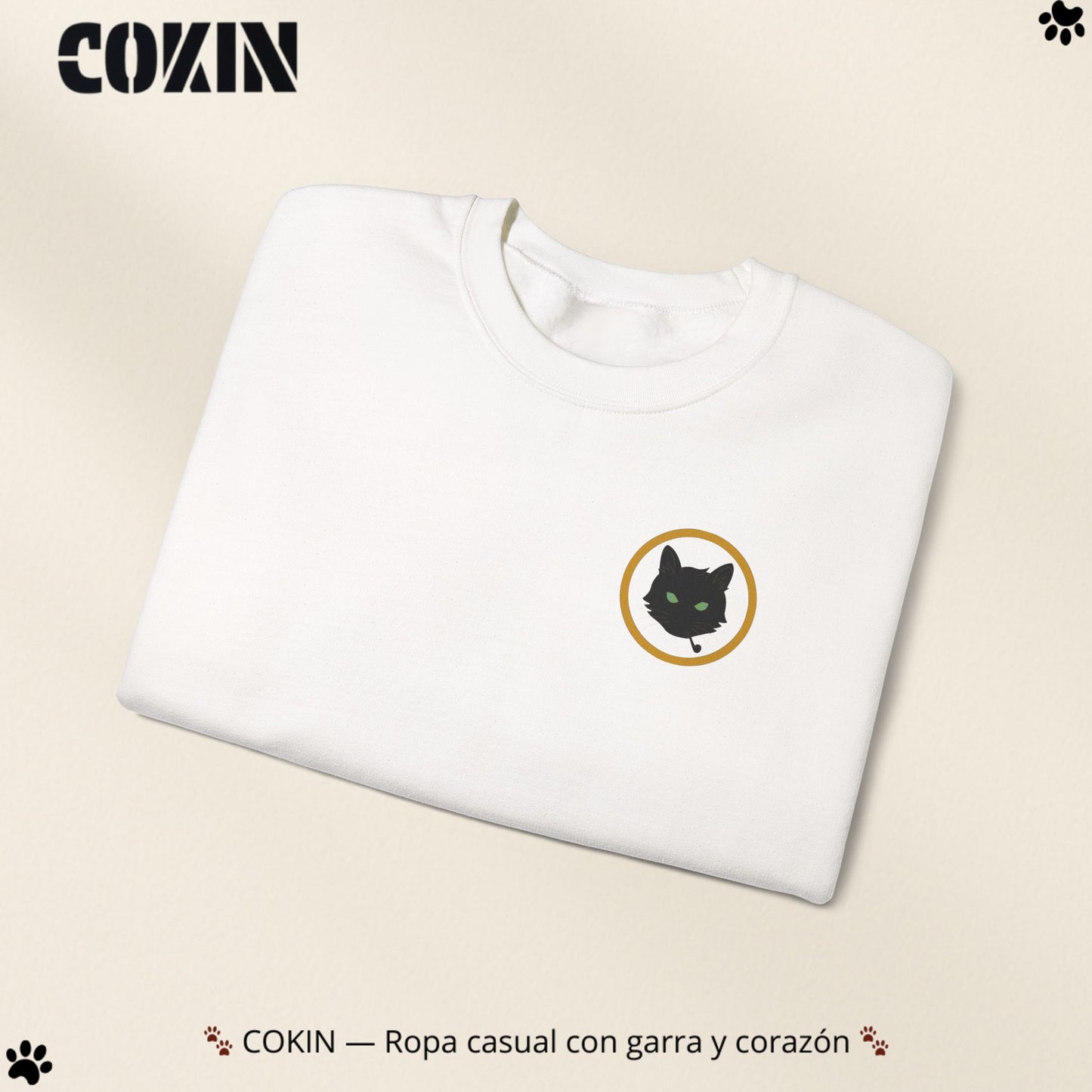 Sudadera Cokin Original cuello redondo - Ropa con garra y corazón