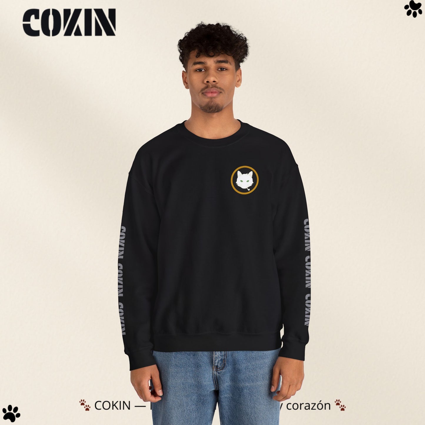Sudadera Cokin Original cuello redondo - Ropa con garra y corazón