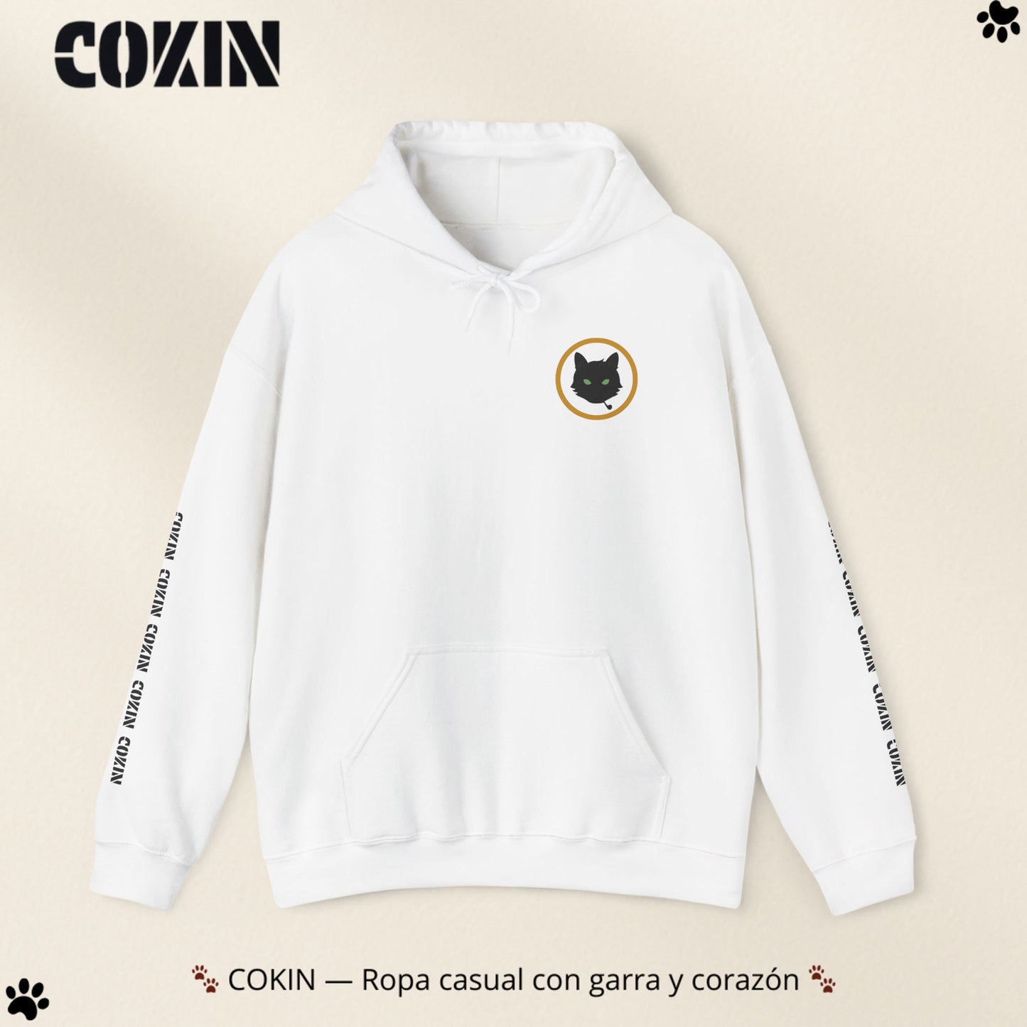 Sudadera Cokin Original con capucha - Ropa con garra y corazón