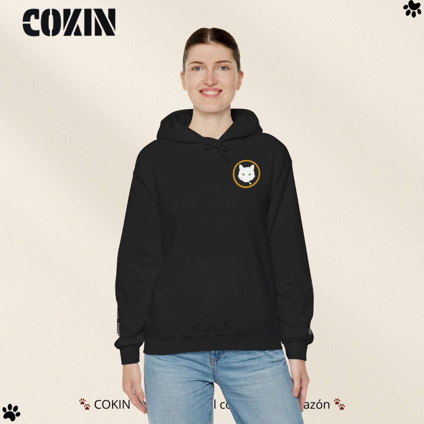 Sudadera Cokin Original con capucha - Ropa con garra y corazón