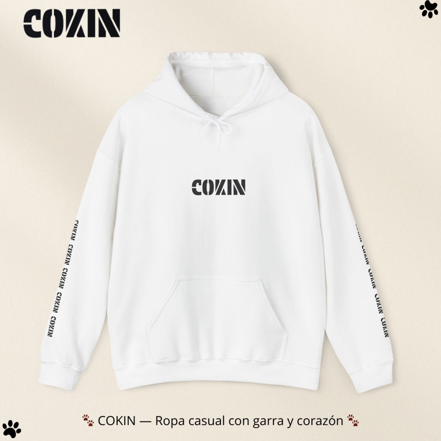 Sudadera Cokin Original con capucha - Ropa con garra y corazón
